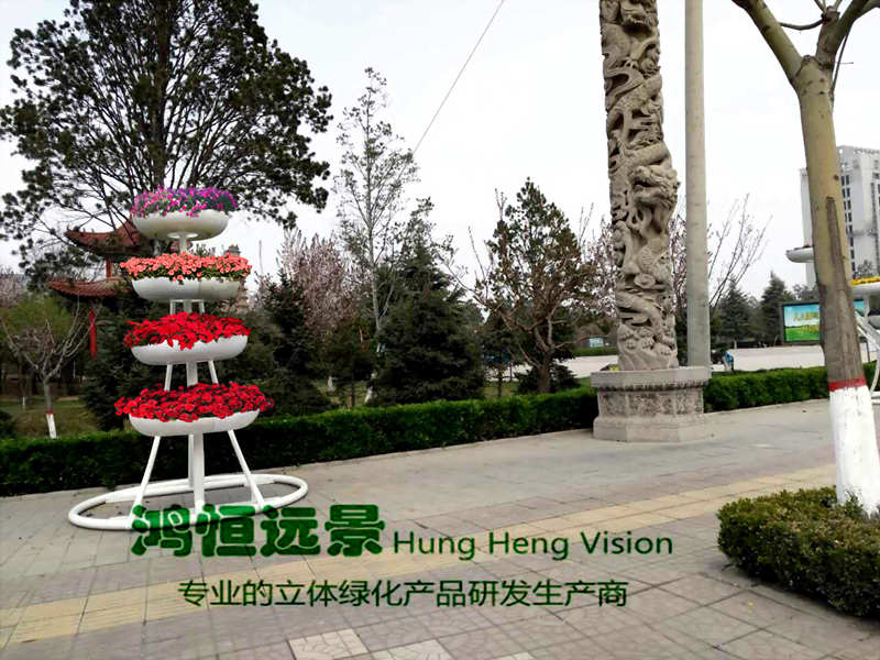 戶外大型鐵藝花架，室外景觀立體花架
