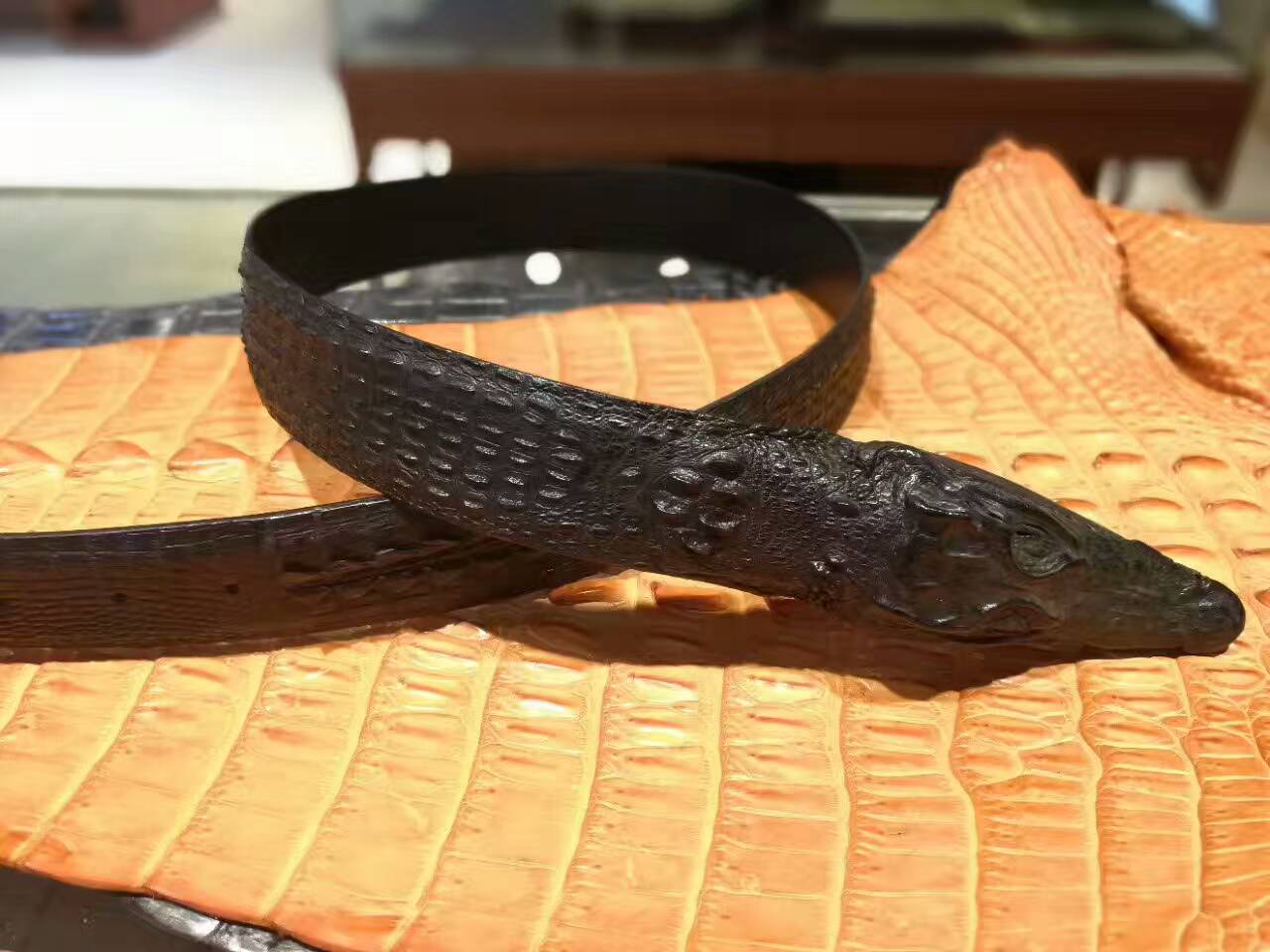 上海鱷魚頭腰帶批發(fā) 廠家直銷 鱷魚頭專門店供應(yīng)商 可加工定制