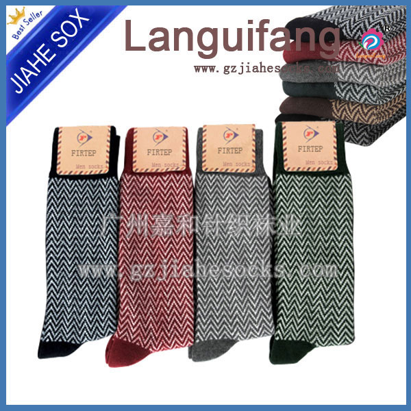 復(fù)古雙針提花襪 176針雙針純棉復(fù)古襪子 雙針襪提花高筒時(shí)尚男襪