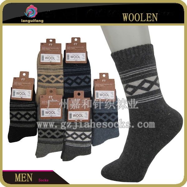 全毛圈加厚羊毛襪男襪 提花羊毛毛巾羊毛襪 中筒羊毛襪襪子廠