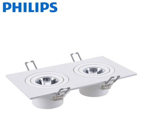 飛利浦LED格柵射燈明皓GD022B斗膽燈led方形嵌入射燈6w12w18w