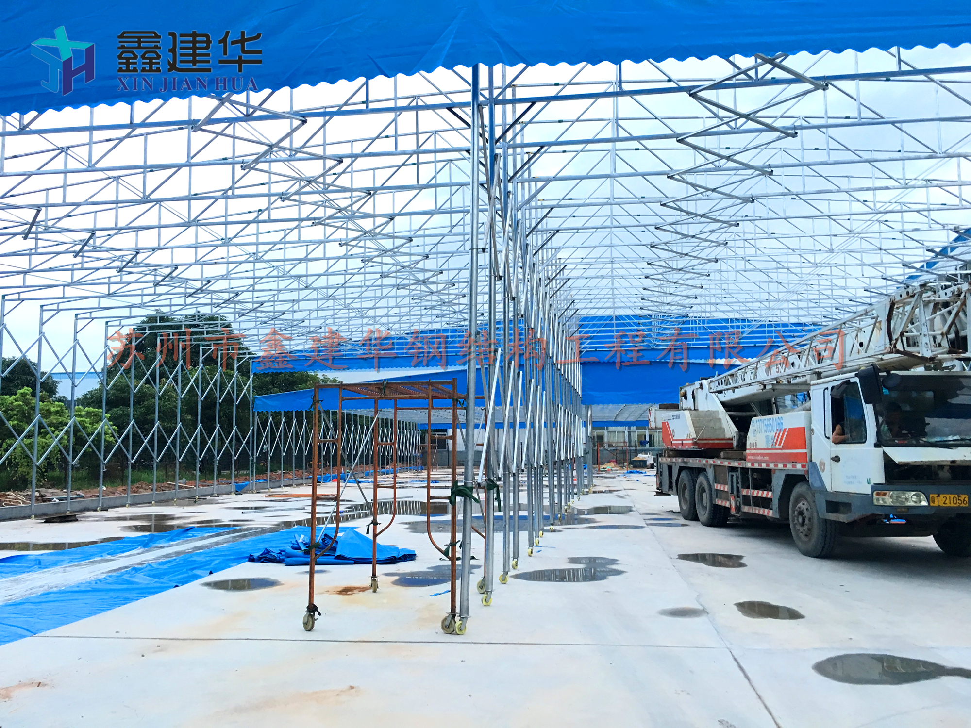 上海 定制推拉篷倉庫推拉棚大型倉庫篷 推拉雨棚 推拉帳篷