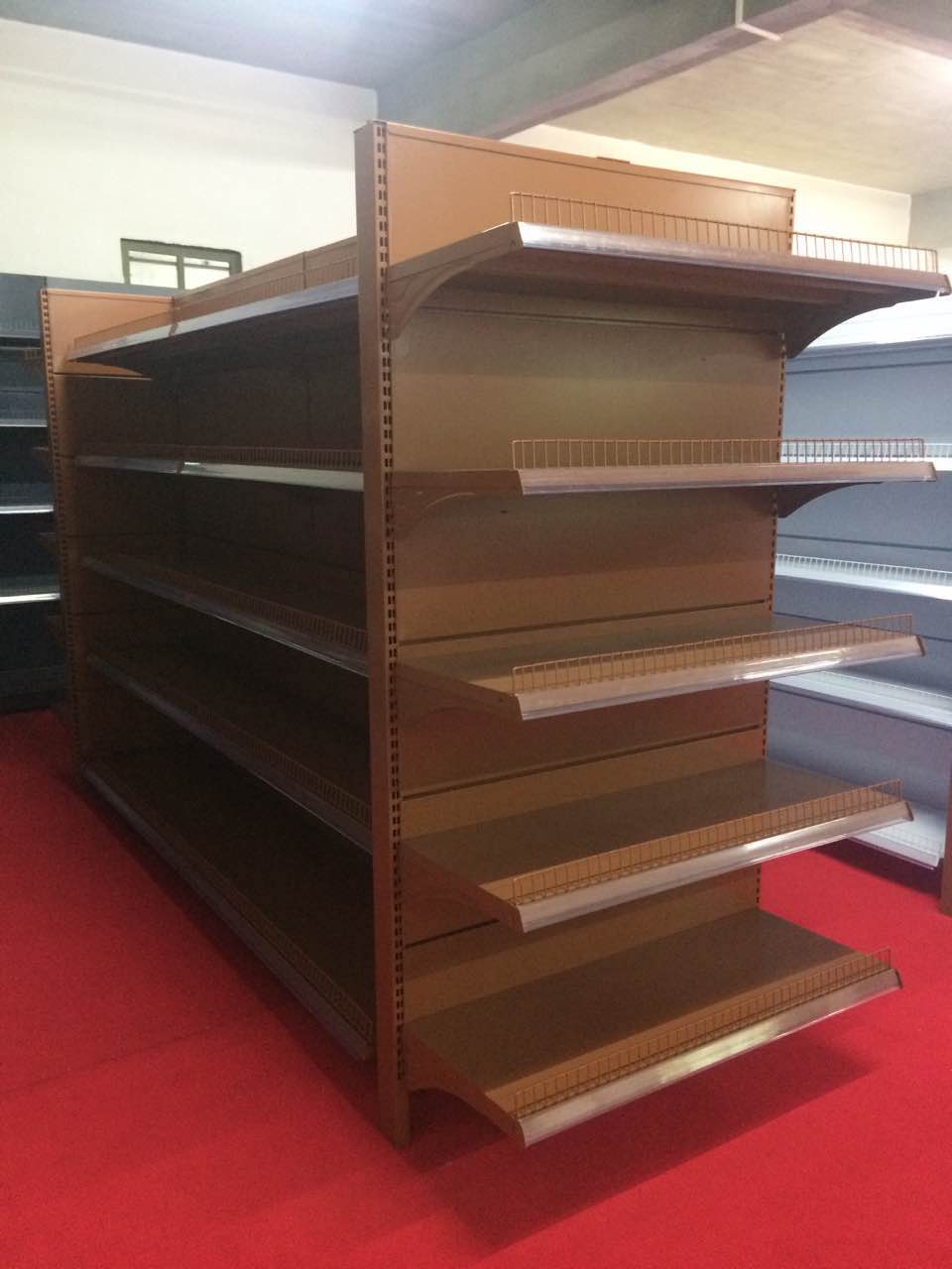 石家莊貨架 超市貨架 母嬰貨架 單面雙面貨架 母嬰店貨架