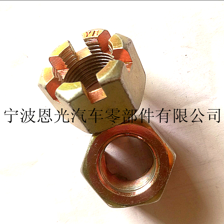 內(nèi)螺紋六角開槽螺母 專業(yè)生產(chǎn)各類堅(jiān)固件非標(biāo)件 異型 開槽螺母