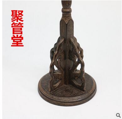 雞翅木圓盤筆掛文房四寶書法用品毛筆架 毛筆掛筆架實(shí)木
