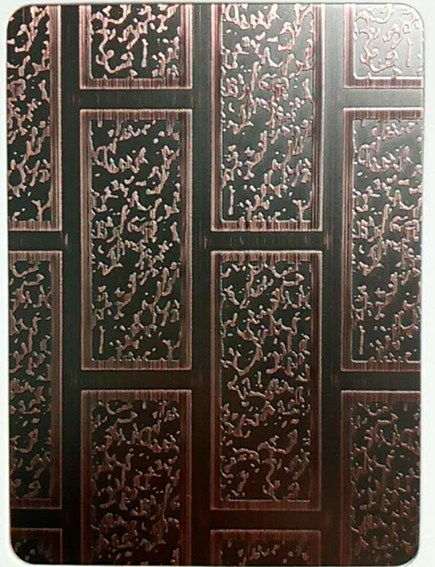 不銹鋼蝕刻鍍銅板