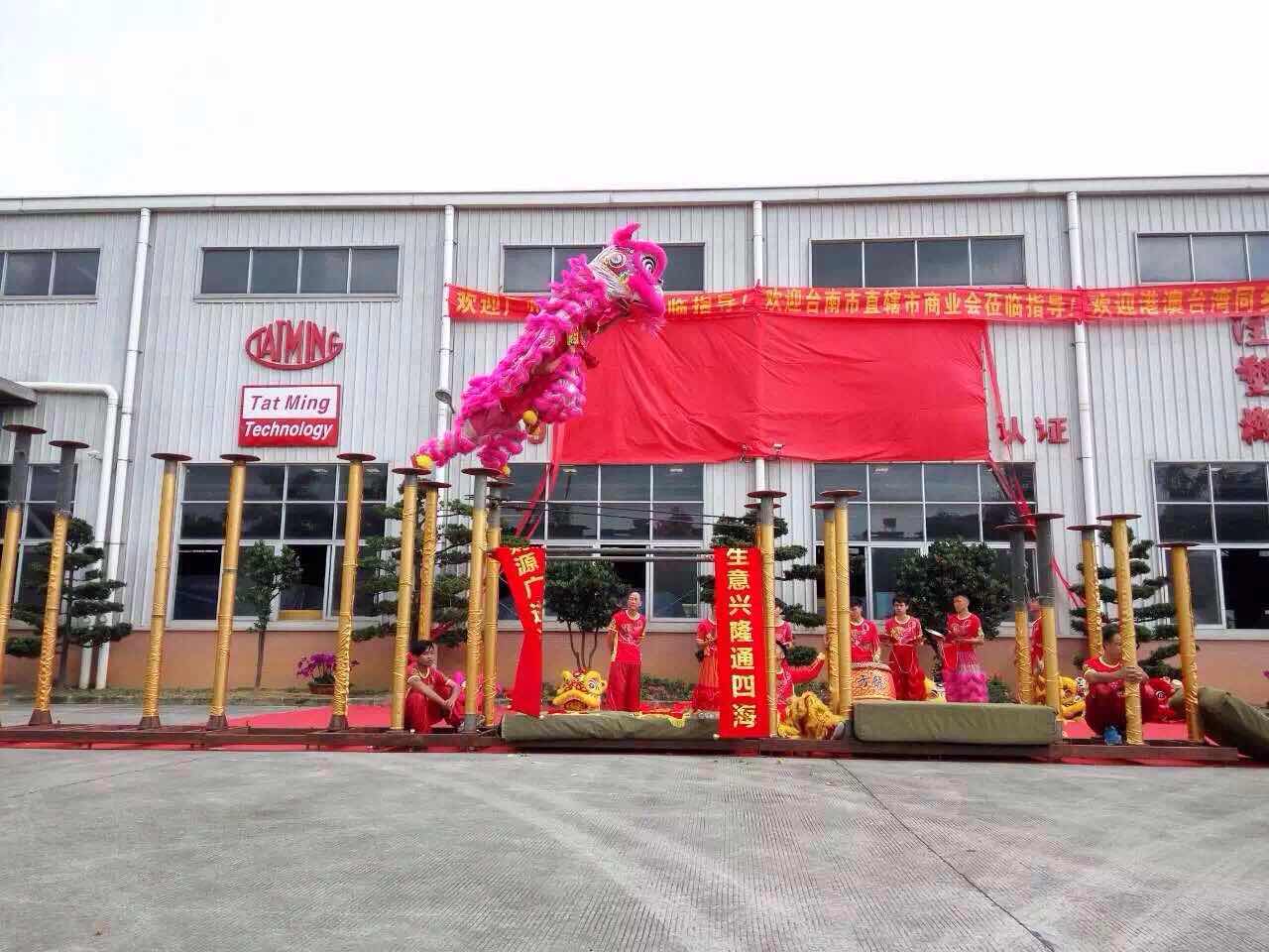 舞獅隊(duì) 舞獅隊(duì) 梅花樁表演