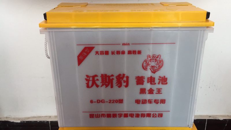 沃斯豹蓄電池三輪車水電池