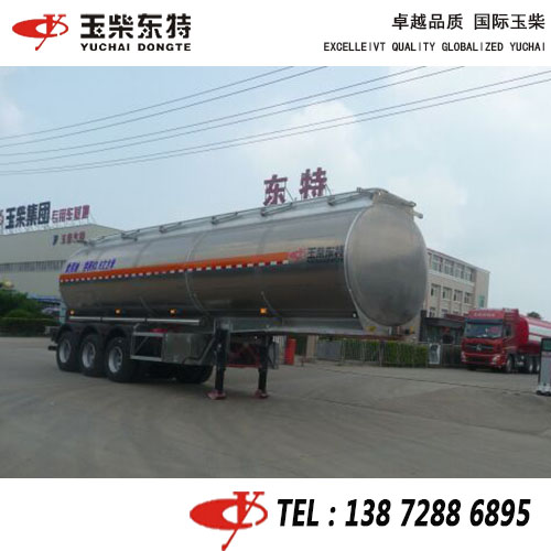43.8立方鋁合金食用油運輸半掛33噸半掛食用油罐車