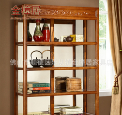 樟木客廳古典中式玻璃柜 大型中式實木玻璃柜 小型木質(zhì)博古書架柜