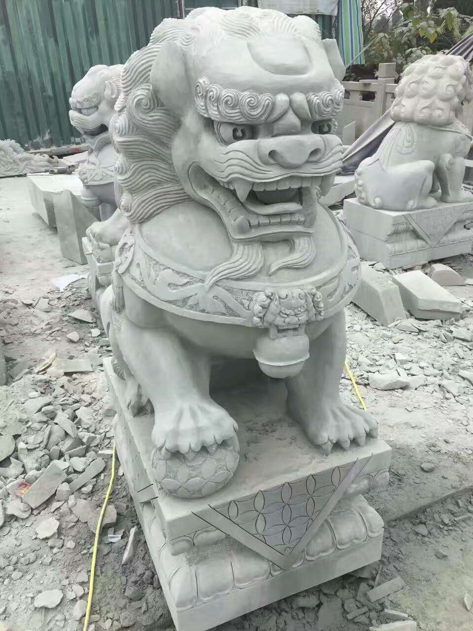 四川青砂石獅子