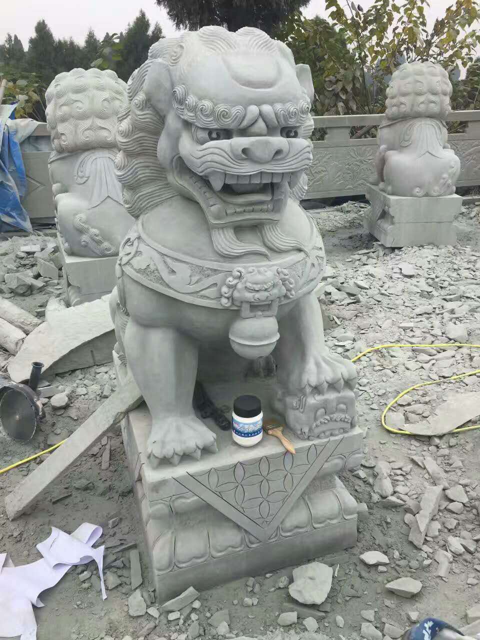四川青砂石獅子