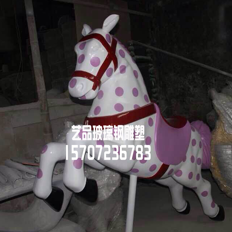 玻璃鋼馬彩繪雕塑