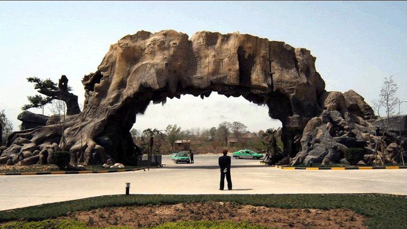 塑石假山 假山瀑布 假山噴泉 GRC假山瀑布