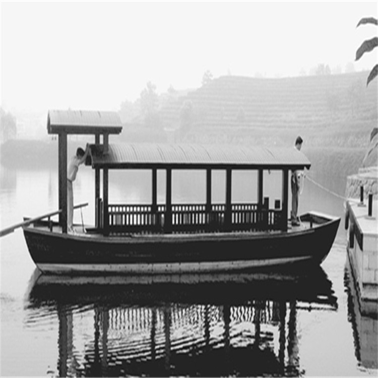 6米仿古高低蓬木船 純手工打造特