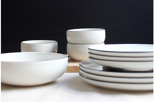 ZEROKYCLAN西餐具套裝白色早餐盤牛排盤湯碗米飯碗A等 原創(chuàng)品牌 白色早餐盤牛排盤湯碗米飯碗