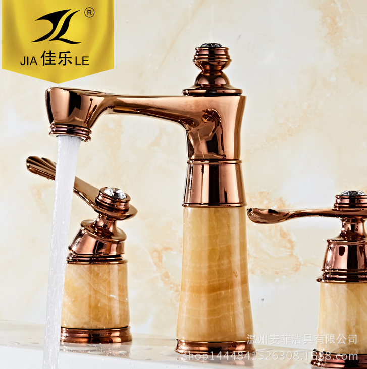歐式玉石洗臉盆三件套水龍頭 水龍頭價格