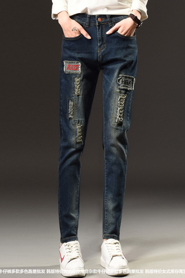 東莞服裝廠家萬件庫存尾貨牛仔褲清