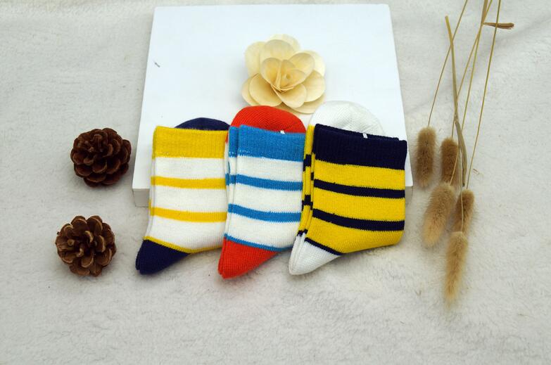 廣州*羊毛童裝襪 橫條紋小童羊毛襪子 4-6歲羊毛襪子*定制