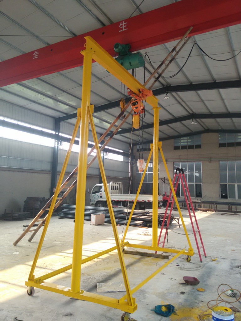 手推龍門架 廠家直銷0.5-10T手推式輕型龍門架，手推式輕型龍門架，手推龍門架批發(fā)