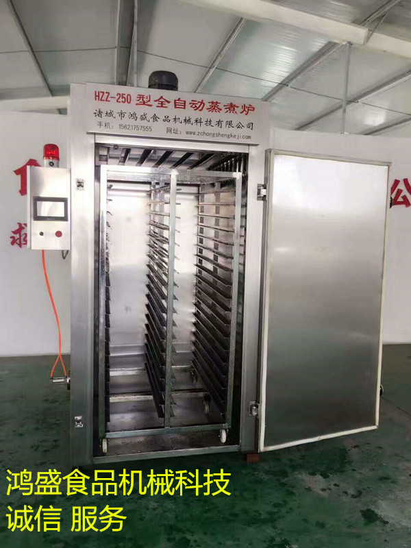 板鴨、燒雞蒸煮、烘烤、煙熏設(shè)備、鴻盛 YX-250自動(dòng)煙熏爐、廠家直銷