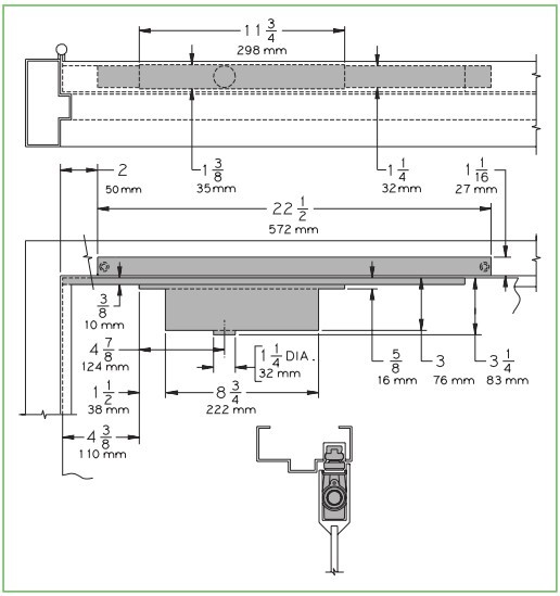 LCN3130系列隱藏式閉門器