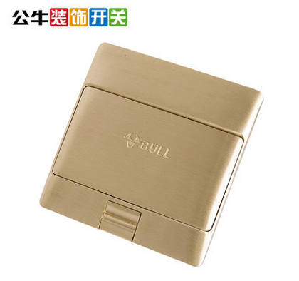 公牛開關(guān)地插 地腳插座 全銅地板插座 電腦電話GD5T212 公牛阻尼地插 公牛阻尼地插報價