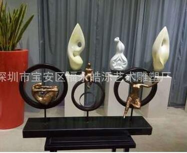 玻璃鋼人物景觀雕塑 抽象音樂(lè)人組合雕塑  室內(nèi)小型工藝品擺件