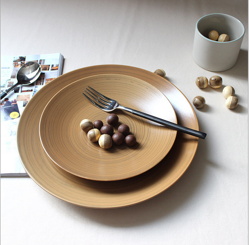 Studio復(fù)古外貿(mào)西餐盤早餐盤個(gè)性設(shè)計(jì)陶瓷盤子8寸盤11寸盤