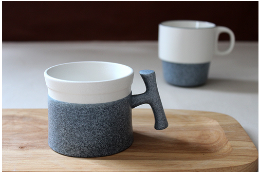 日式雪花釉陶瓷馬克杯雅石咖啡杯素雅簡約奶茶杯隨手杯