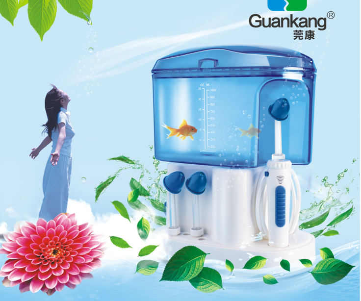 東莞廠家 電動(dòng)洗鼻器脈沖式水流大內(nèi)送洗牙頭一套火熱招商 莞康電動(dòng)洗鼻器水霧狀和水柱式噴頭