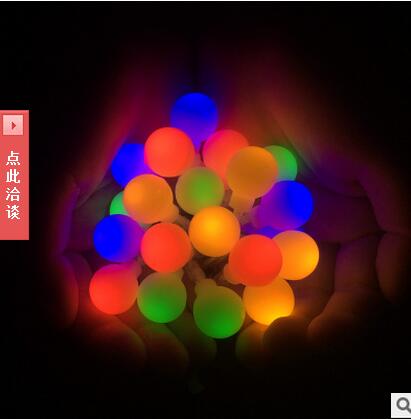 led彩燈閃燈串燈 圓球圣誕燈 婚禮節(jié)日宿舍裝飾燈 電池圓球燈串