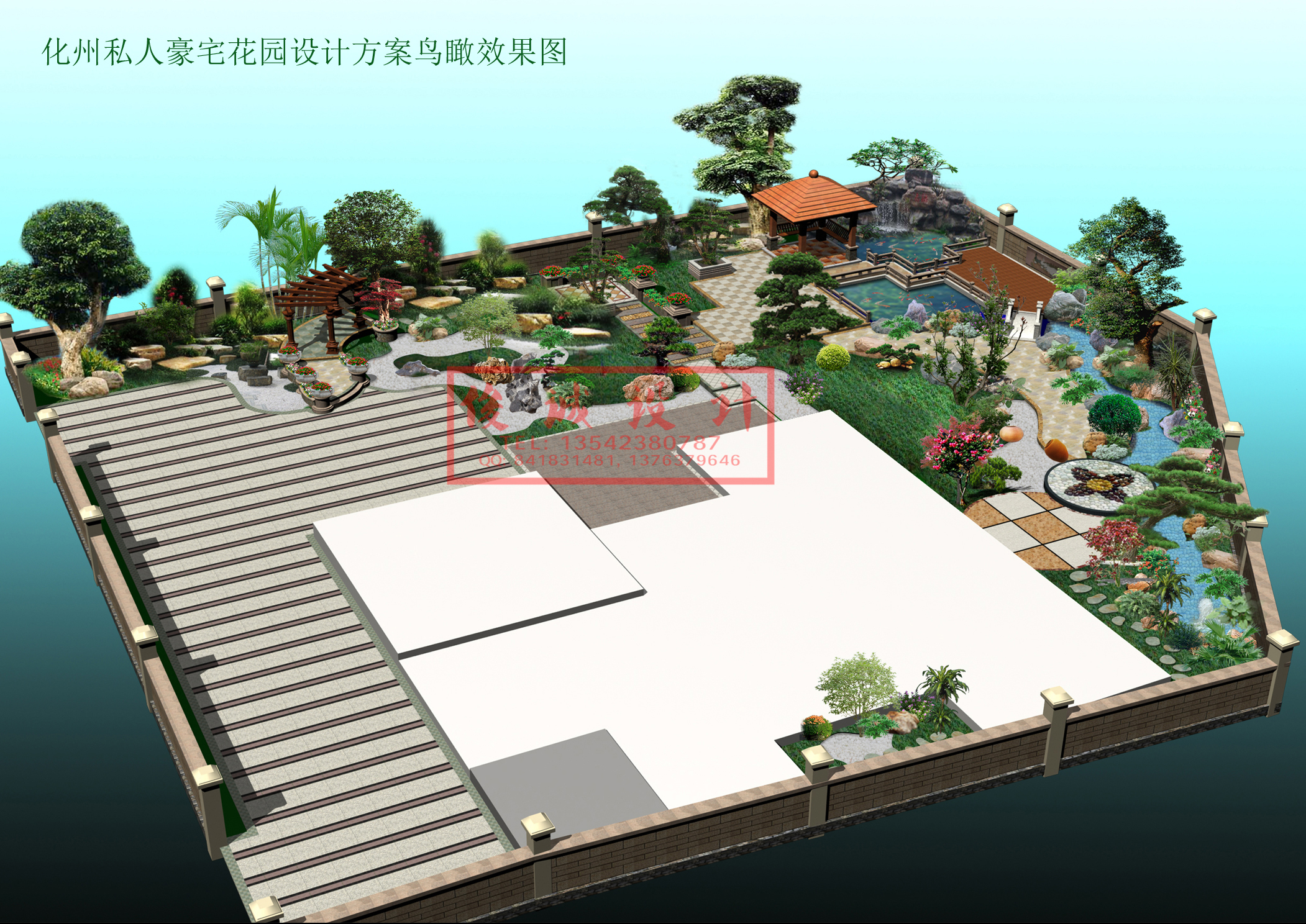 別墅花園設計公司 茂名庭園設計 別墅花園景觀設計