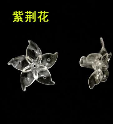 20led彩燈閃燈串燈 紫荊花裝飾燈 紫荊花燈串 花類造型電池燈