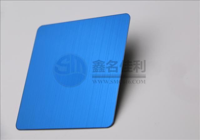 304 304彩色不銹鋼寶石藍(lán)拉絲板