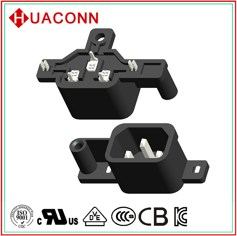 品字插座 公母電源插座 AC電源插座 器具輸入插座 ac插座 UL KC VDE CCC認(rèn)證插座
