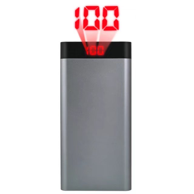 新款私模TYPE-C鋁合金數(shù)顯聚合物10000毫安移動電源
