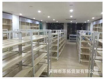廠家定制 超市飾品店便利店展示架 *店雙面多層鋼木結(jié)構(gòu)貨架