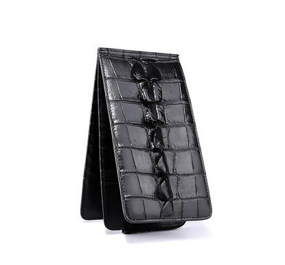 鱷魚皮錢包多卡位2017新款皮夾男短款錢夾無拼接泰國(guó)*魚