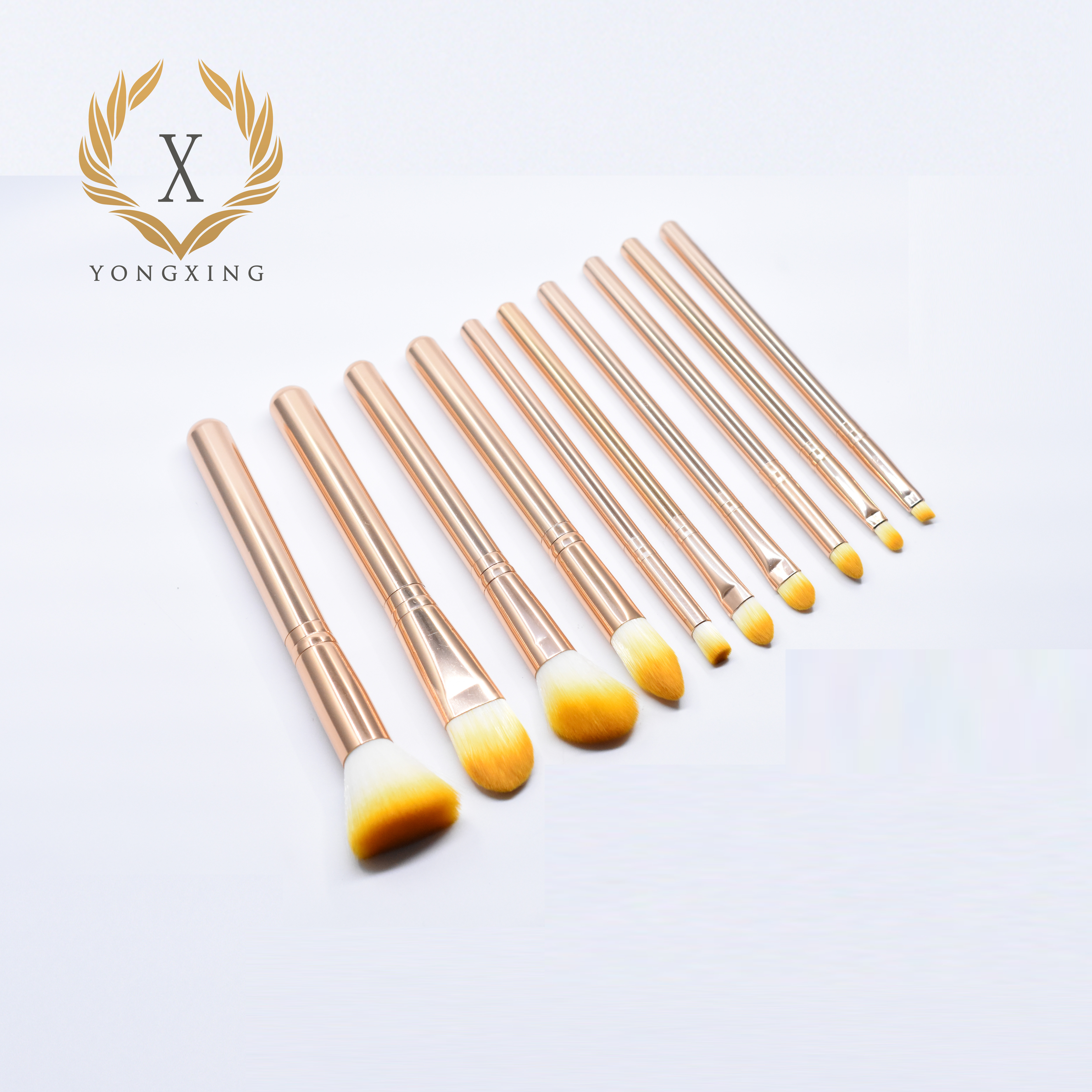 10支金色全鋁柄*化妝刷套裝 腮紅眼影粉底刷
