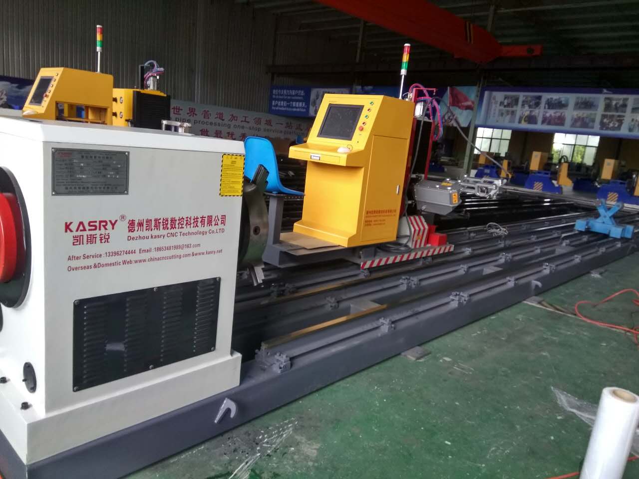 五軸圓管切割機，打坡口切割機