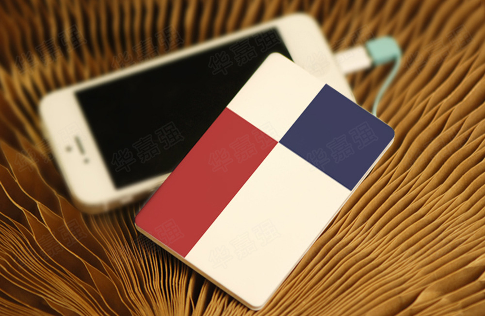 卡超薄卡片移動電源 自帶線移動電源 手機充電寶定制 片移動電源