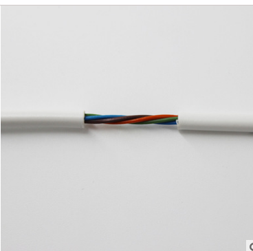 四線屏 蔽100米電話信號連接線 純銅0.45防水電話通訊線纜 四芯電話線純銅0.45