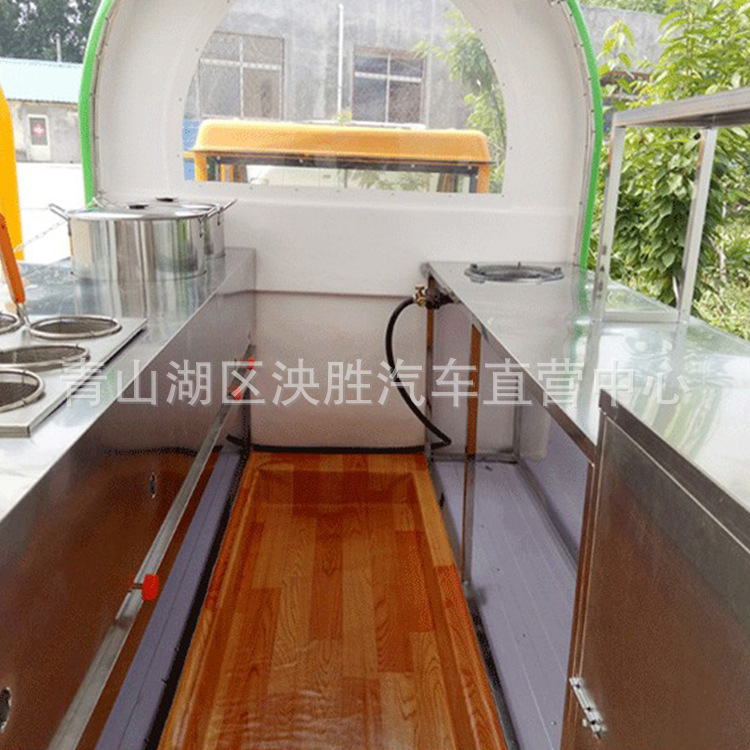 廠家直銷電動三輪小吃車供貨商江西多功能流動擺攤燒烤美食冷飲奶茶冰激凌車