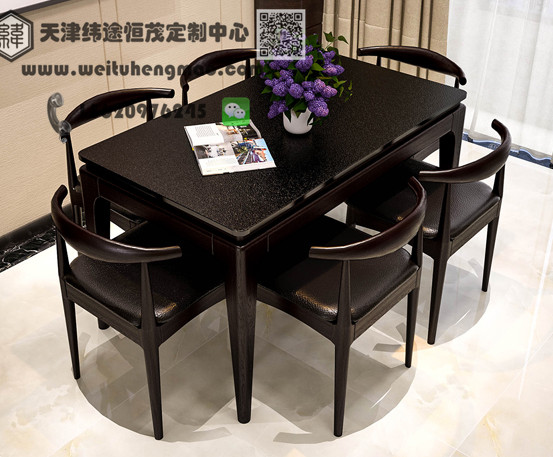 天津酒店大理石餐桌椅 飯店大理石餐桌椅 家庭大理石餐桌椅