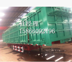 出售二手側(cè)翻自卸半掛車，定做側(cè)翻自卸車廠家，倉欄半掛車