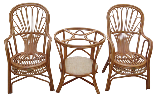 古典中式藤椅 休閑桌椅組合