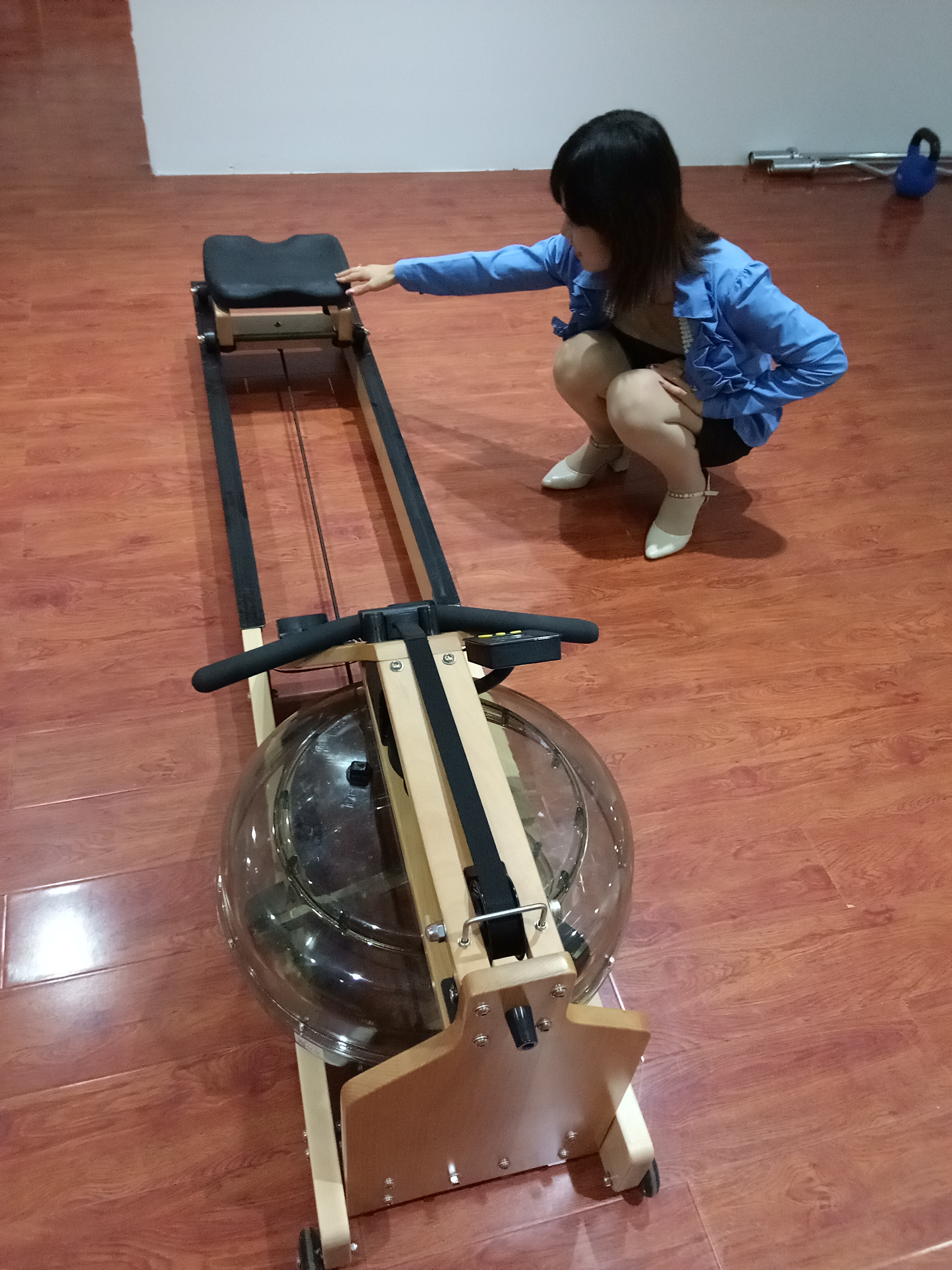 山東德鈺廠家直銷水阻劃船器坐墊液阻劃槳機阻力調(diào)節(jié)劃船機健身器材及配件
