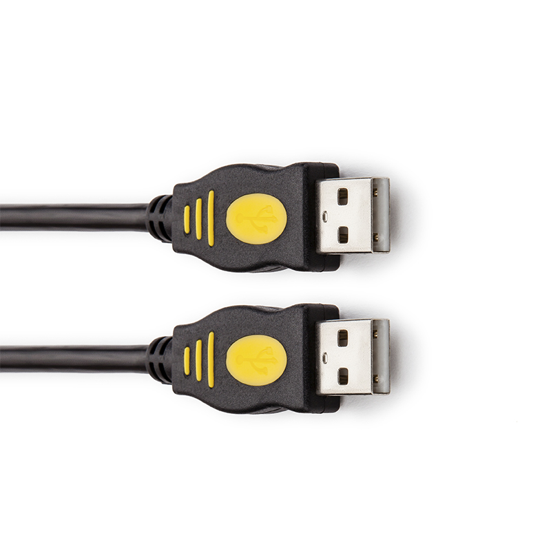 UUSB2.0數(shù)據(jù)線 USB公對公連接線 1.5米 USB線 全銅 帶磁環(huán) 對接線