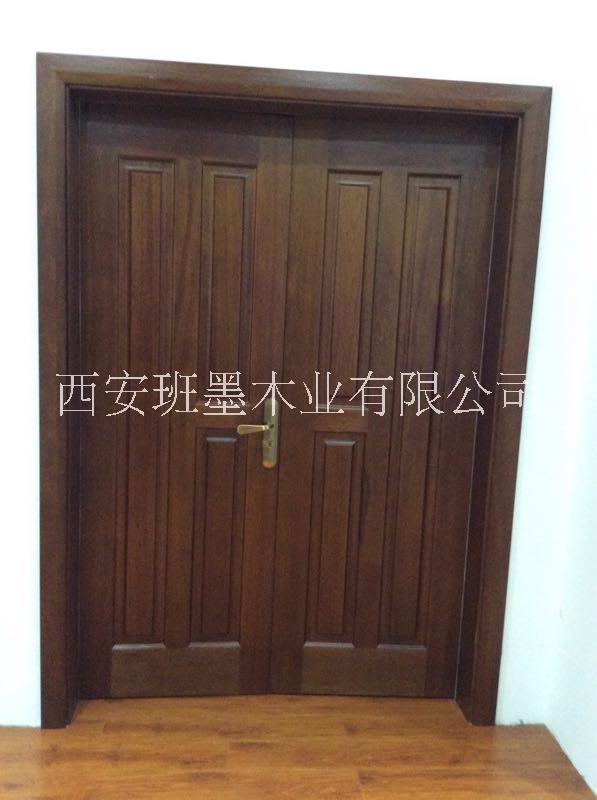 西安實木雙開門，西安原木門